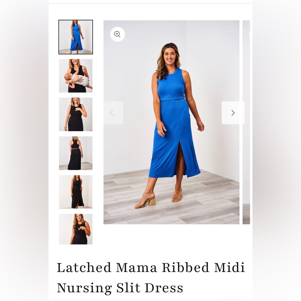 Latched Mama! Size XS  Ribbed Nursing Dress